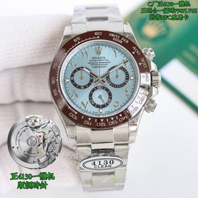 Clean Factory ROLEX Daytona Stainless Steel  904L Steel 4130 Movement Watch